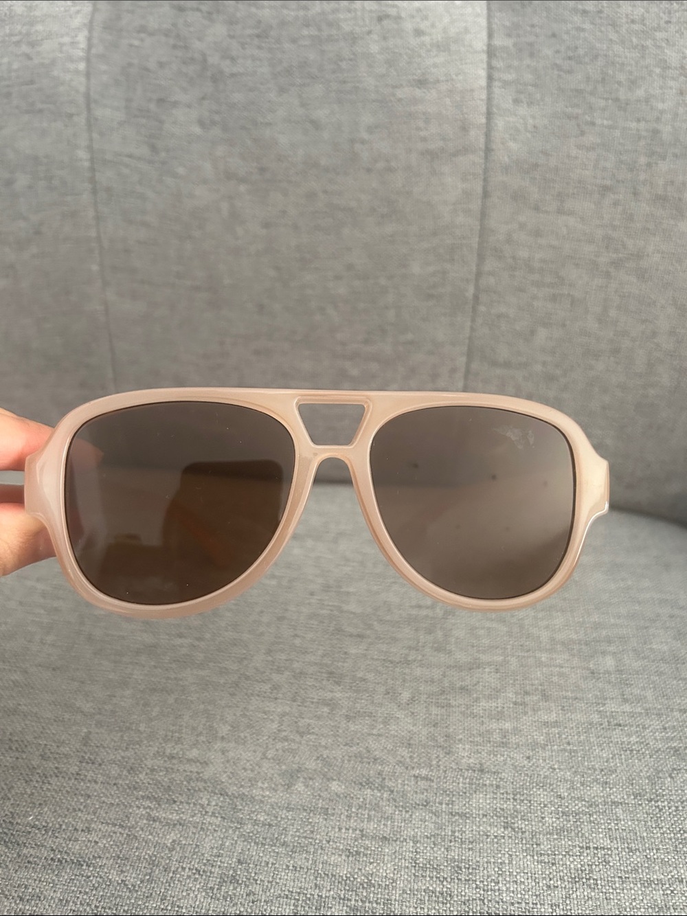 Women Warm Pink oversized style sunglasses UV 400 protection
